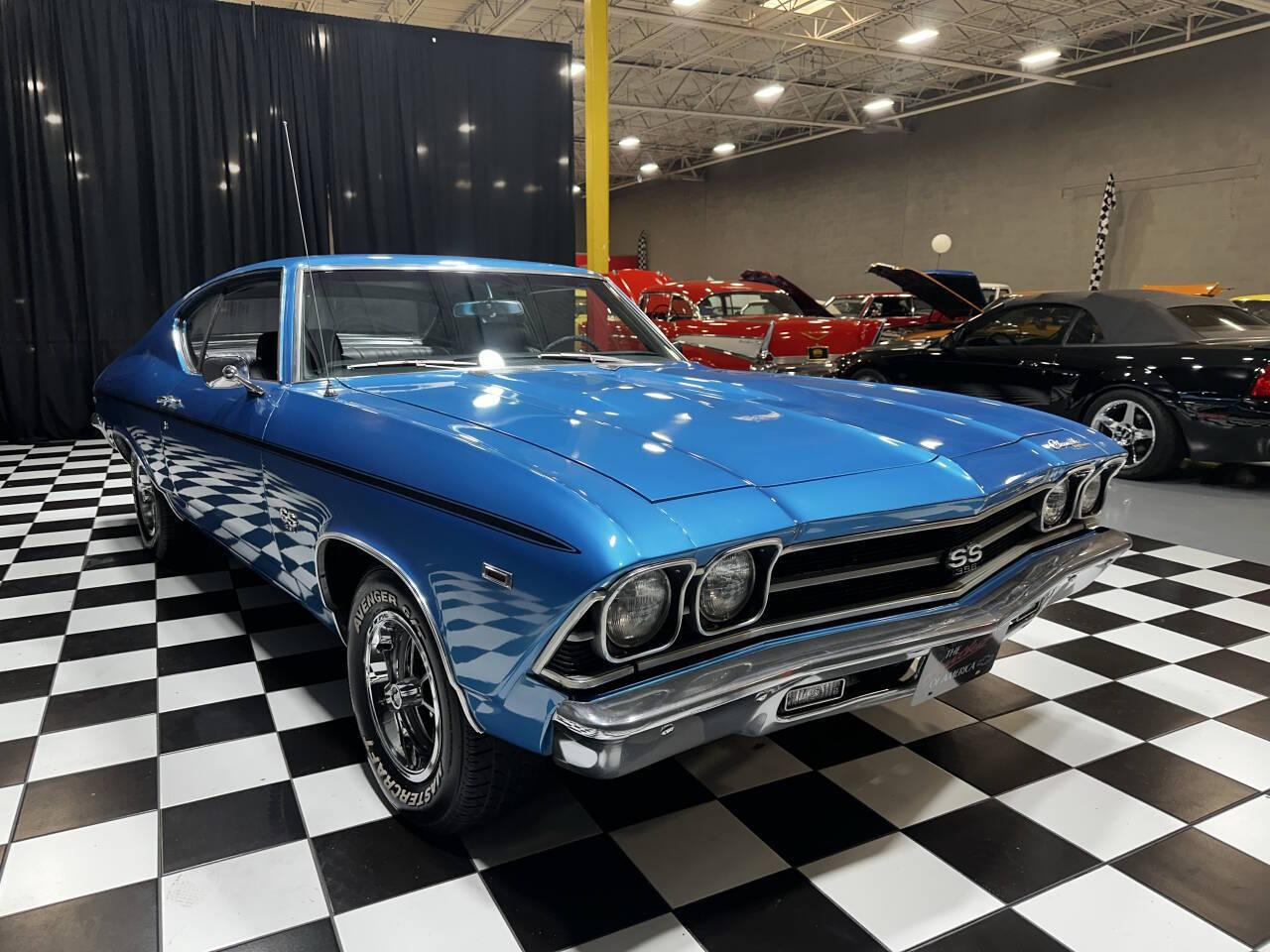 TMGC＋C ブルー Used 1969 Chevrolet Chevelle 396cid BIG BLOCK FACTORY COLOR For
